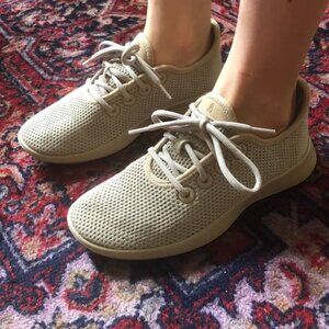 Allbirds light brown mesh tree runner sneakers. Size US6 EU 36 (kids 4). New